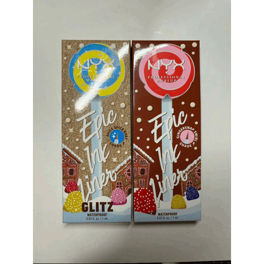 NYX Epic Ink Liner Waterproof Eyeliner Lot of 2